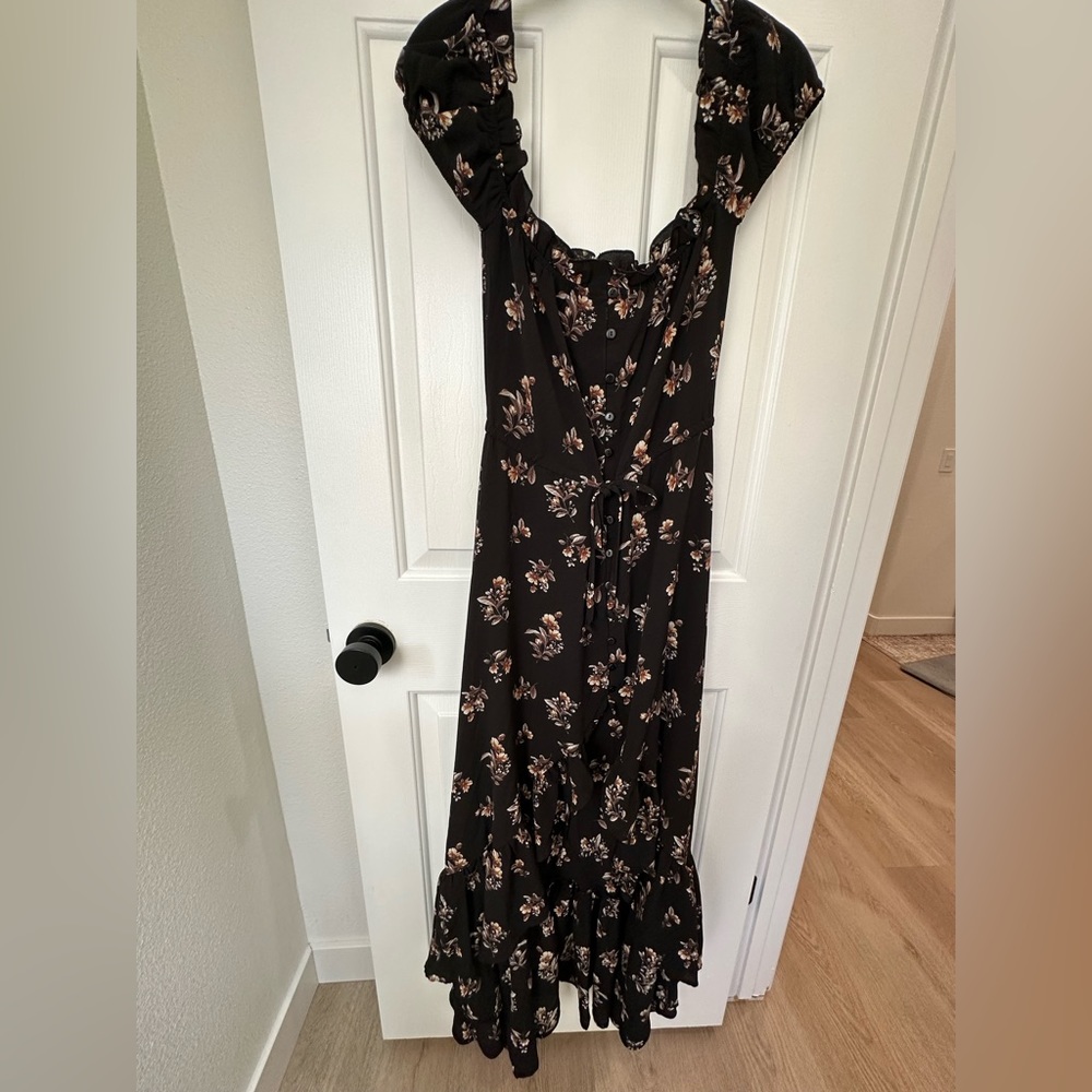 Vici high/low off shoulder floral dress